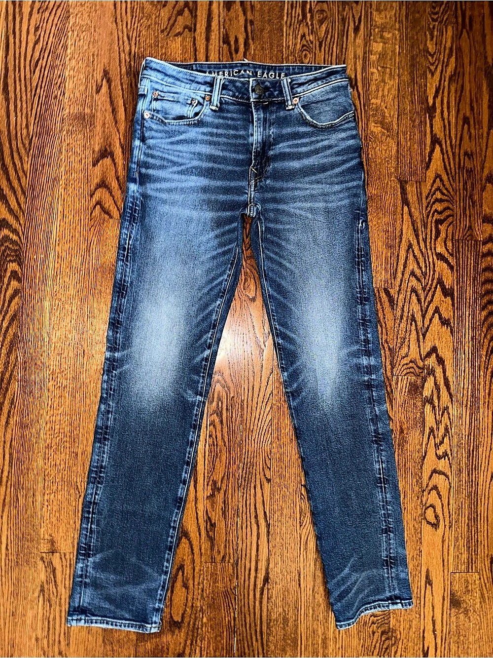 American Eagle Straight Leg Jeans Blue Size 0